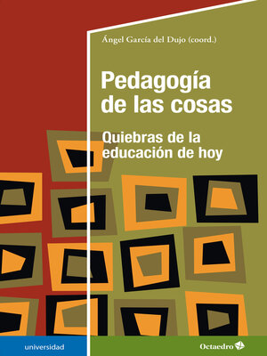 cover image of Pedagogía de las cosas